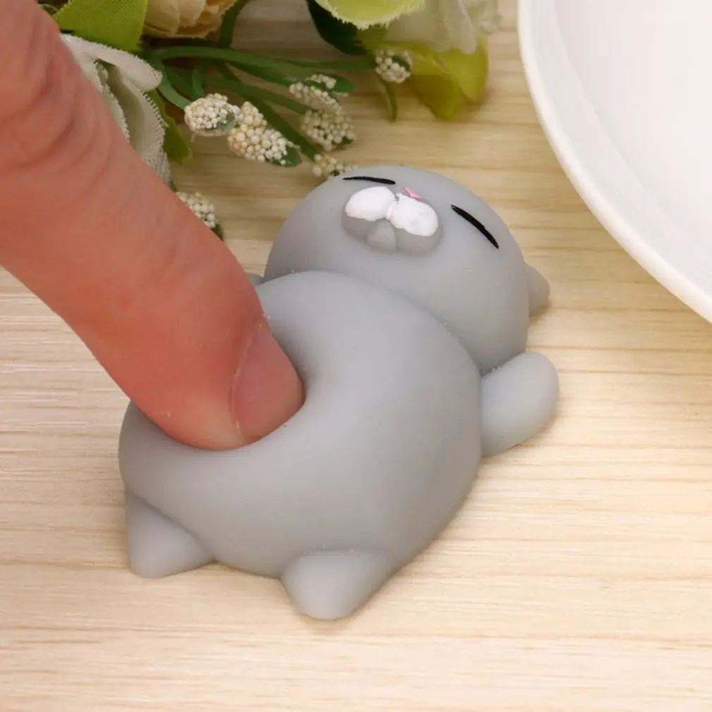 1PC Cute Mochi Squishy Cat Toy Antistress Ball Stress-Relief Soft Mini Animal Squeeze Decompression Healing Toy Kids Funny gift