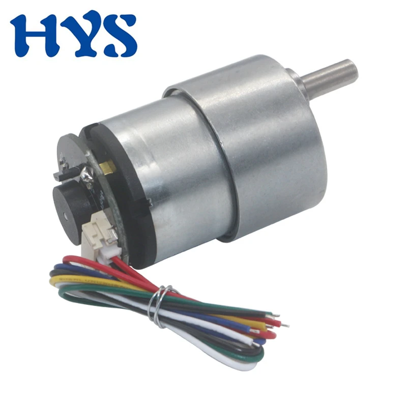 

DC 6V 12V 24V Encoder Gear Motor Electric Reducer DC 12 Volt V Micro Motor 7/12/20/37/178/530rpm Reverse Encoder Motors 37GB-520