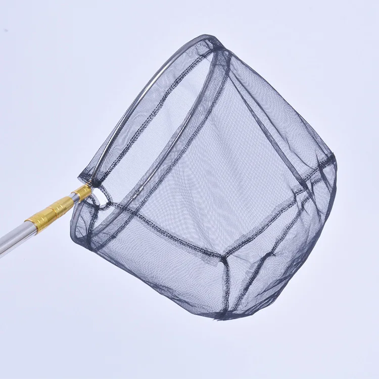 

Stainless Steel Fishing Rod Folding Landing Net Head Fishing Accessories chao yu String Bag Mesh Fine-mesh Stainless Steel Landi