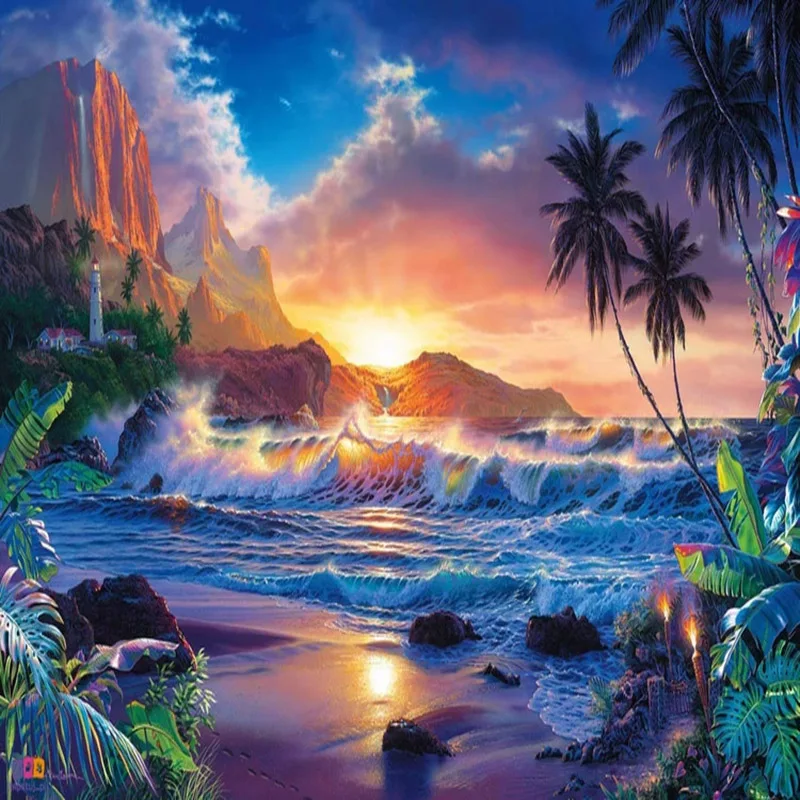 European-Style-3D-Coconut-Tree-Sea-Oil-Painting-Murals-Living-Room-Study-Kid-s-Bedroom-Background (3)