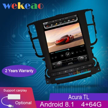 

Wekeao Vertical Screen Tesla Style 9.7" 1 Din Android 8.0 Car Radio GPS Navigation For Acura TL Car DVD Player 2004-2008 WIFI 4G