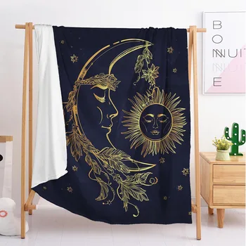 

2020 new Bohemian pattern export double person throwing blanket sleeping blanket flannel blanket noble and elegant bedding