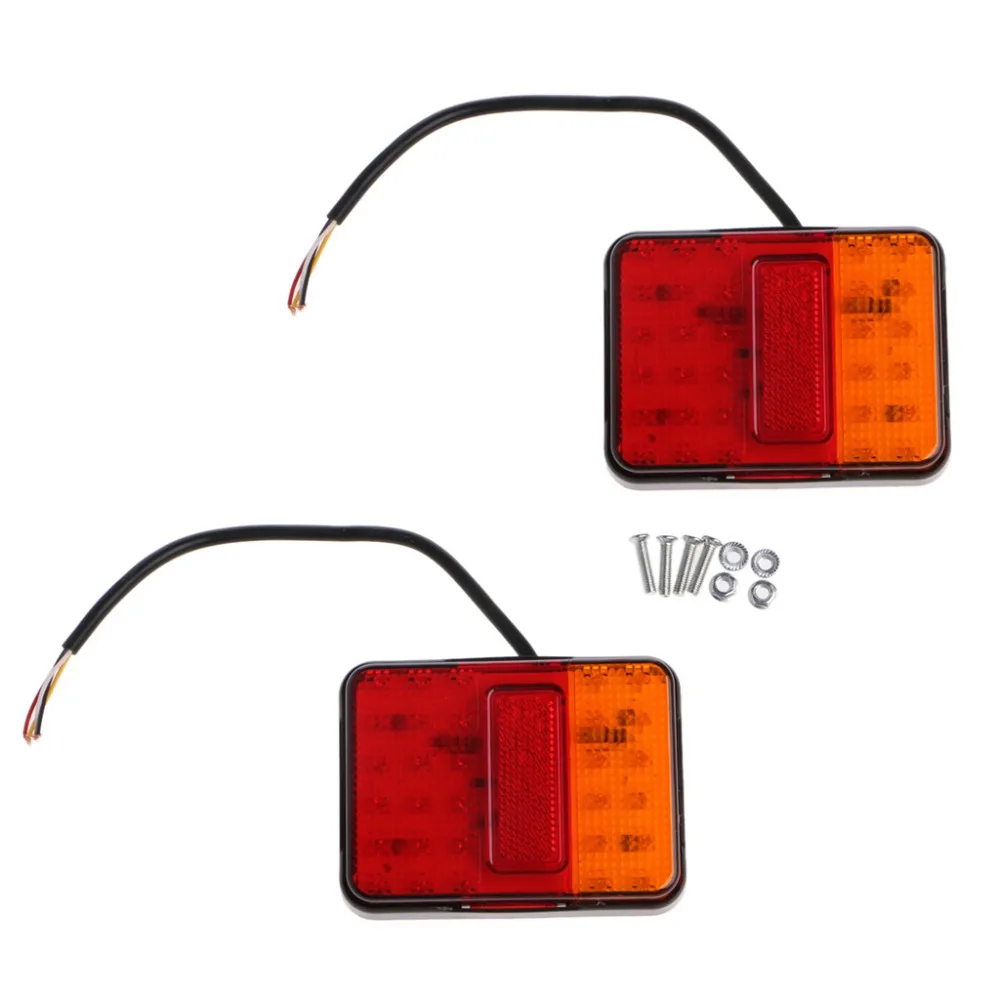 

2 Pcs Waterproof 30 LED Taillight Rear Tail Light DC 12V Warning Turn Signal