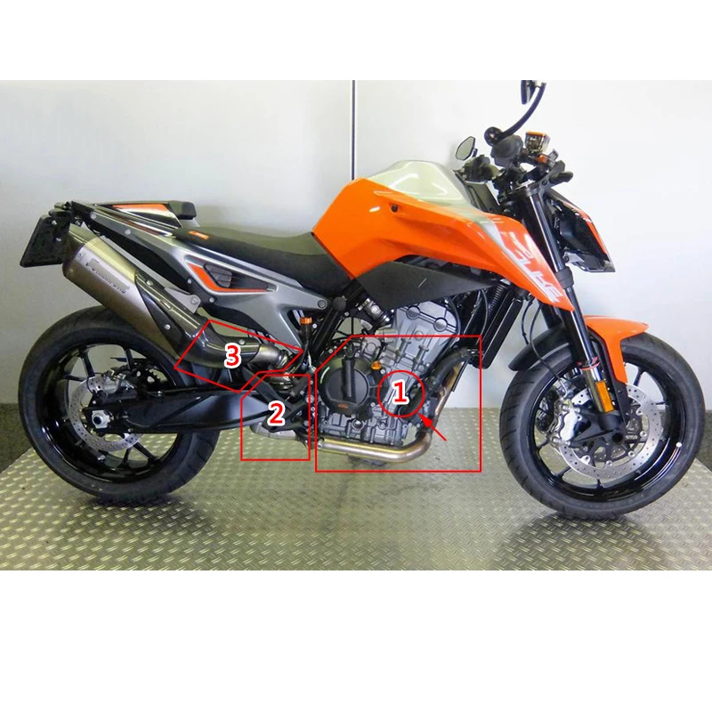 Коллекторная труба из титанового сплава для KTM 790 Duke, выхлопная труба для мотоцикла, передний коллектор, Слип-он, катализатор, резервный Кот