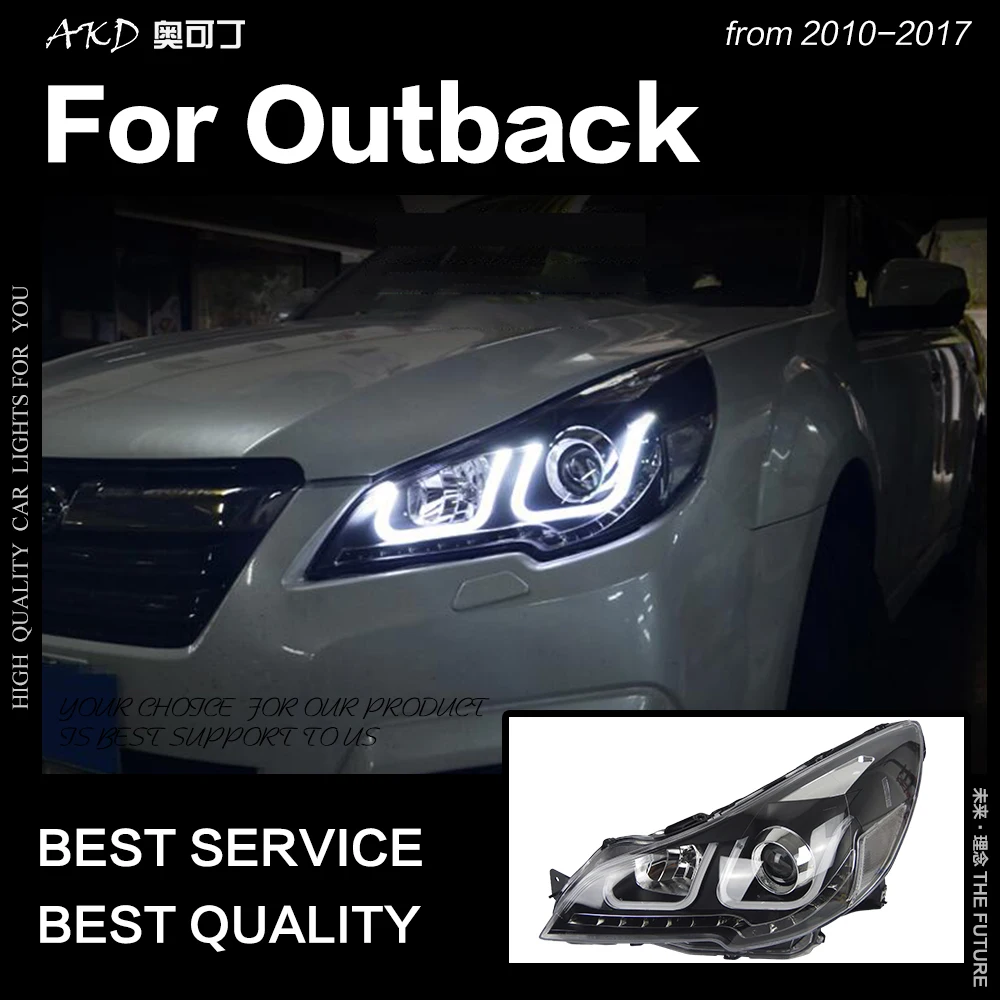Автомобильный стайлинг фары для Subaru Legacy 2010-2016 внешние светодиодные ангельские