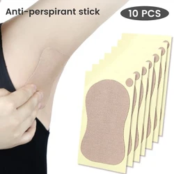 10pcs/Bag Women Anti Sweat Pads Strong Absorbing Sweat Non-ieakage Perspiration Absorb Patch for Armpits Underarm