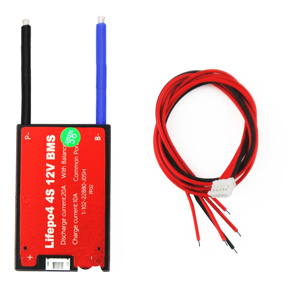 LiitoKala 18650 4S 12V 20A Waterproof BMS For Rechargeable Lifepo4 Battery With Same Port 3.2V Lifepo4 battery