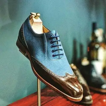 

Men's Shoes Fashionable Pu Leather Lace-up Boots Handmade Casual Formal Stylish Autumnchelsea Boots Zapatos De Hombre AH057