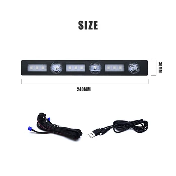 

1set*12V LED Strip Light Tape PC Car Interior RGB DRL USB 12 V Volt Music IR APP Control Auto Decorative Flexible Backlight Lamp