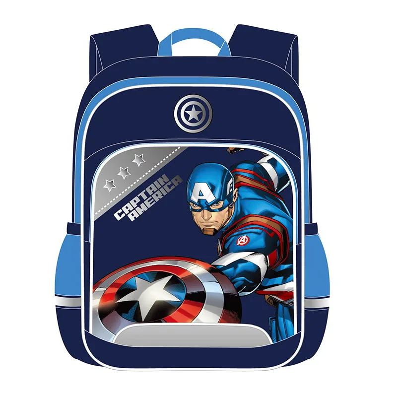 

Genuine Product Spider-Man America Captain School Bag CHILDREN'S Cartoon Backpack 1-5 Grade Students Burden Relieving Backpack