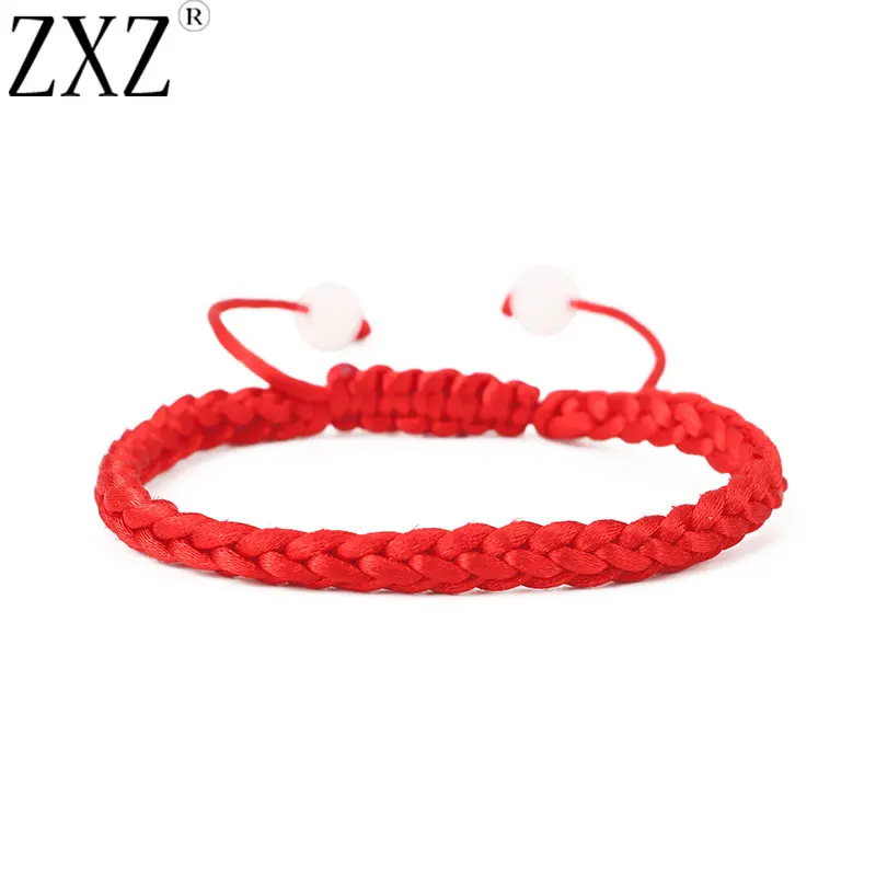 ZXZ 2 Шт плетеный браслет ручной работы Lucky Red String для женщин и мужчин приносит вам