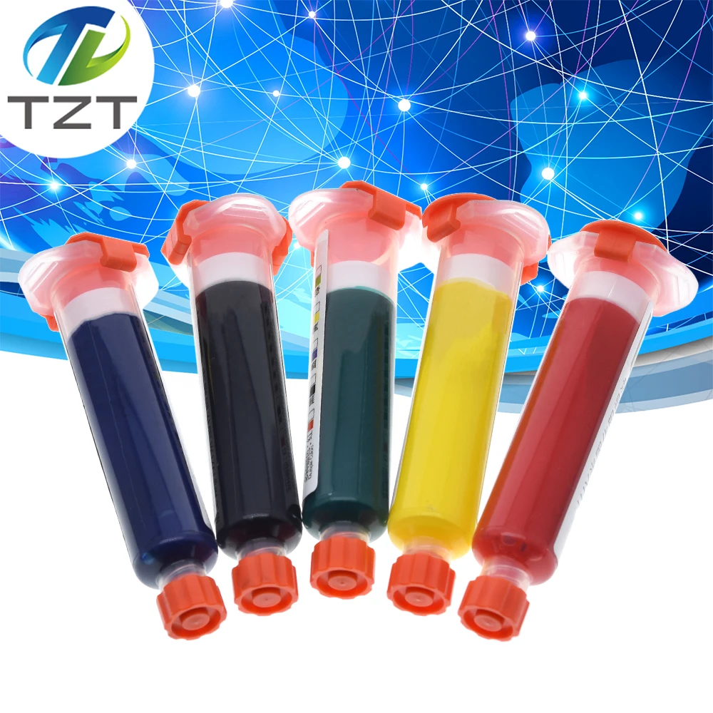 

UV Light Curing BGA PCB Solder Mask Ink Black/Blue/Green/Red/Yellow/White Welding Oil Paint Prevent Corrosive Arcing