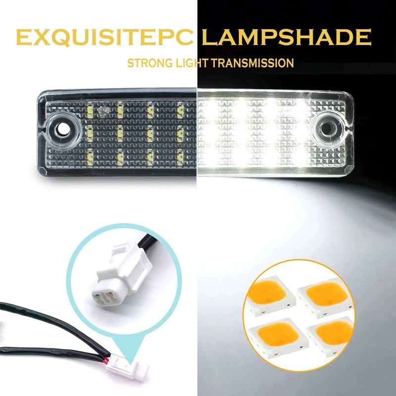 For Toyota 4Runner 1996-2021 Sequoia 2001-2020 LED License Plate Lights Car Erro
