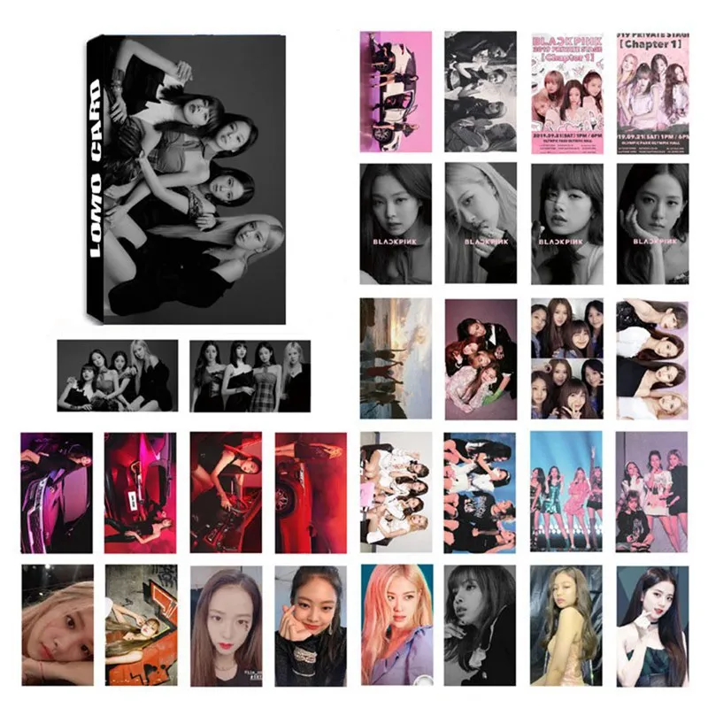 30 шт./компл. корейские KPOP BLACKPINK девушки коллективные высокого качества фото карты ПВХ самодельные LOMO карты фотокарты