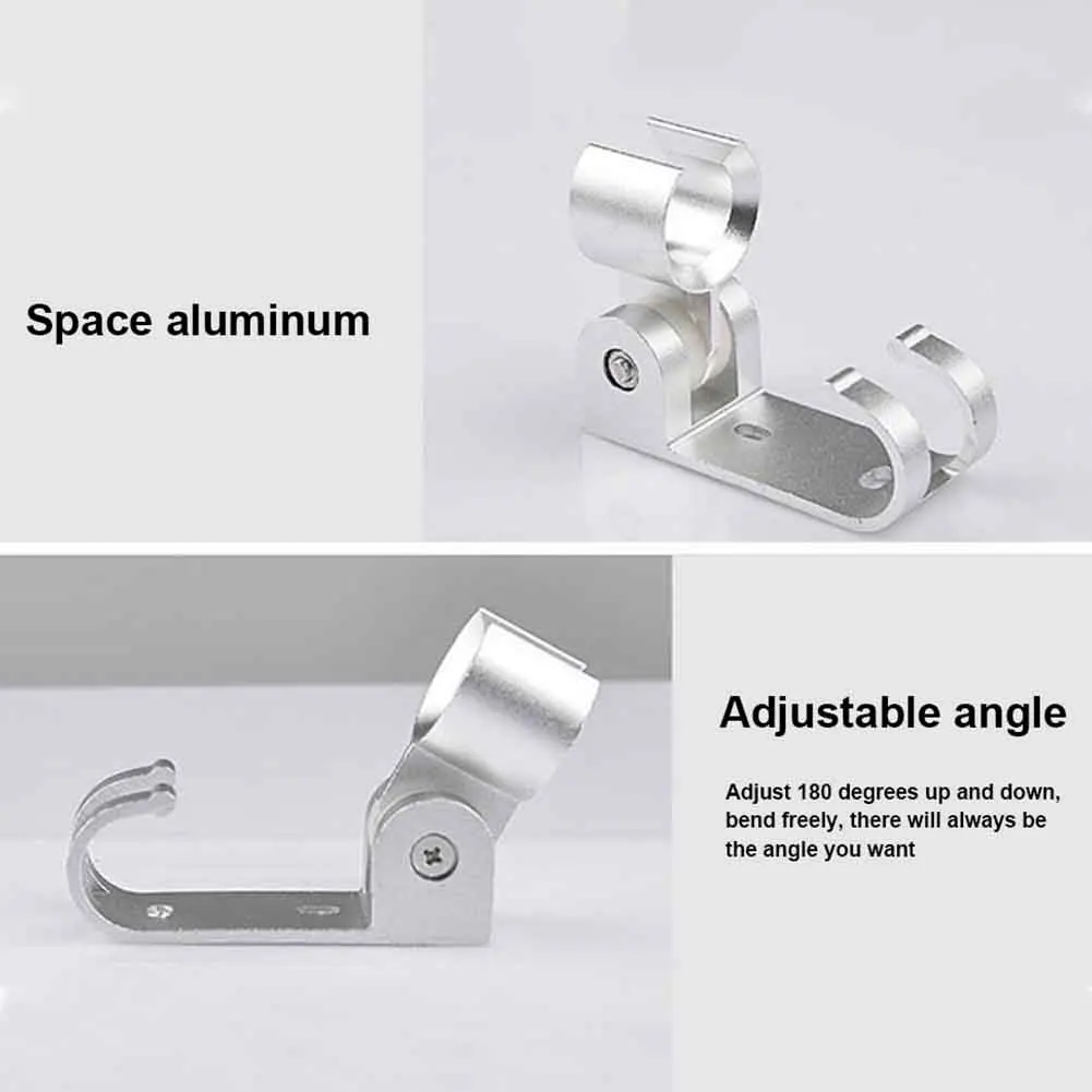 Держатель для душевой головки для хранения, портативное пространство, алюминий, фирма, регулируемый угол, универсальный, для дома, ванной комнаты, инструменты, сторонник, настенный