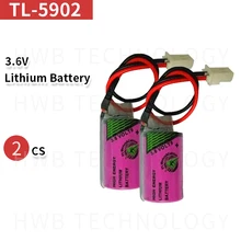 2 шт. для TADIRAN TL2150 TL-2150 1/2AA ER14250 14250 3,6 В литиевая батарея plc с KTS вилки