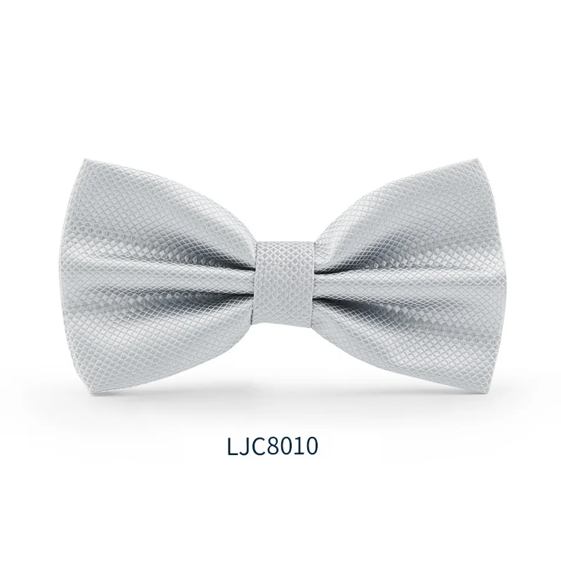 LJC8010 Новая мода мужские галстуки для Свадьба Двойная Ткань однотонный галстук-бабочка для клуба банкета Повседневный галстук-бабочка с подарочной коробкой - Цвет: LJC8010