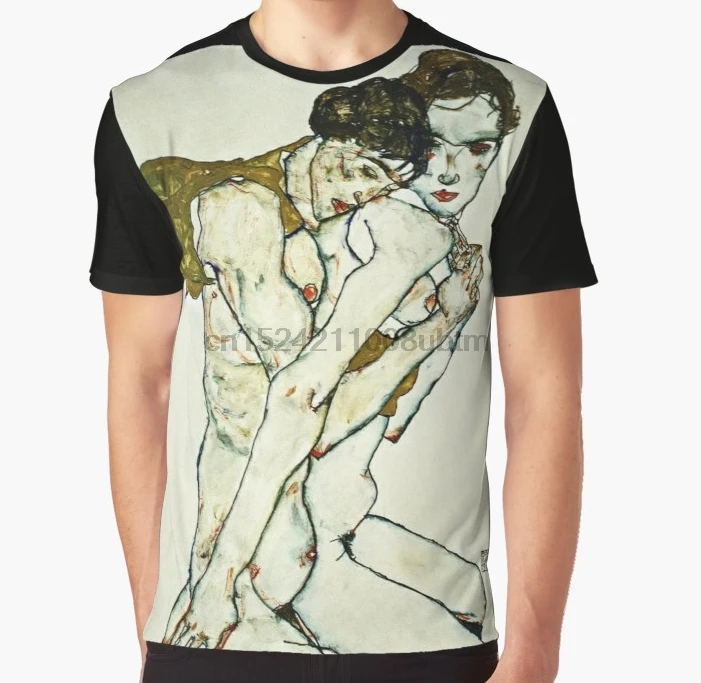 Женская футболка с 3D принтом, Мужская забавная футболка Egon Schiele-friendly Graphic T-Shirt