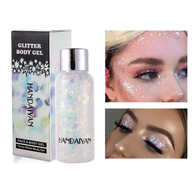 HANDAIYAN Eye Glitter Nail Hair Body Face Glitter Gel Mermaid Sequins Eyeshadow Theatrical Makeup Festival Party Cosmetics 4