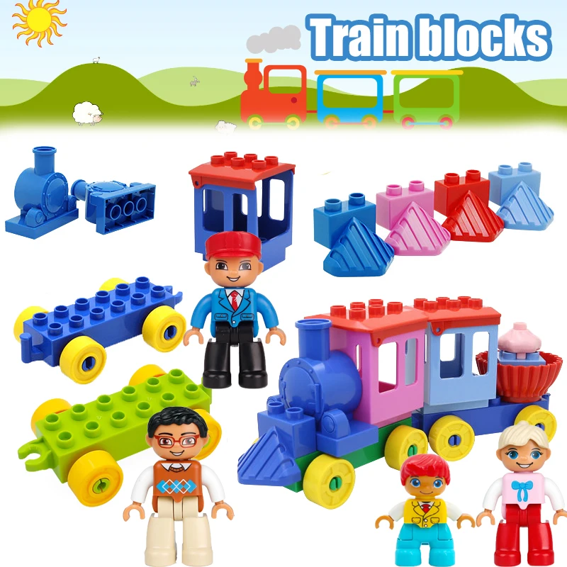 Набор для блокировки Duplo Train Set модель опорной пластины большого размера