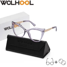 Женские очки для чтения по рецепту кошачий глаз, подходящие к книжной газете, одиночная версия, изготовленные на заказ, очки для дальнозоркости по рецепту