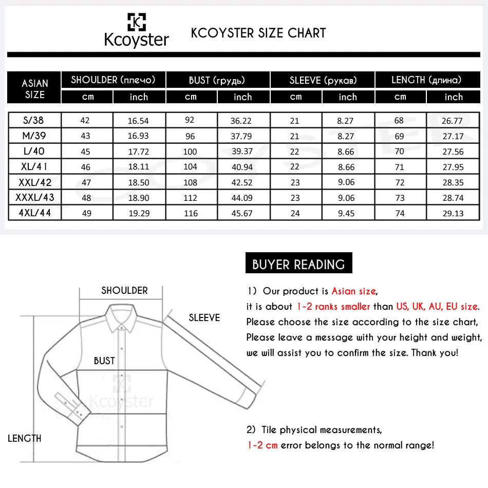 size chart D610