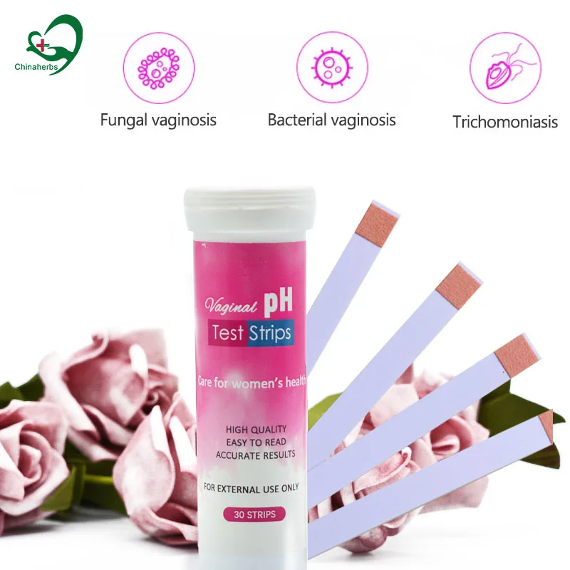 Bandelette de Test de PH Vaginal, Bandelette de Test de PH Féminin Moniteur  de Résultat Précis Santé Vaginale Bandelette de Test de PH de santé