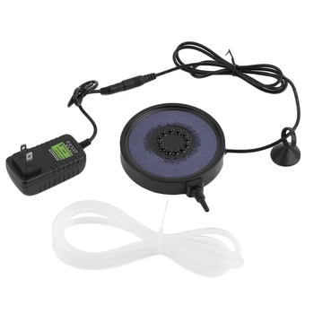 

Round LED Light Multi Color Fish Tank Lamp QP-12 Mini Aquarium Lights Bubble Aeration Disc Accessory UK/US/EU Plug