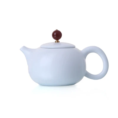 Китай Цзиндэчжэнь Чайник Посуда Кунг Фу infusers фильтр кухонные инструменты керамический кунг-фу белый маленький один человек чайный набор - Цвет: 1