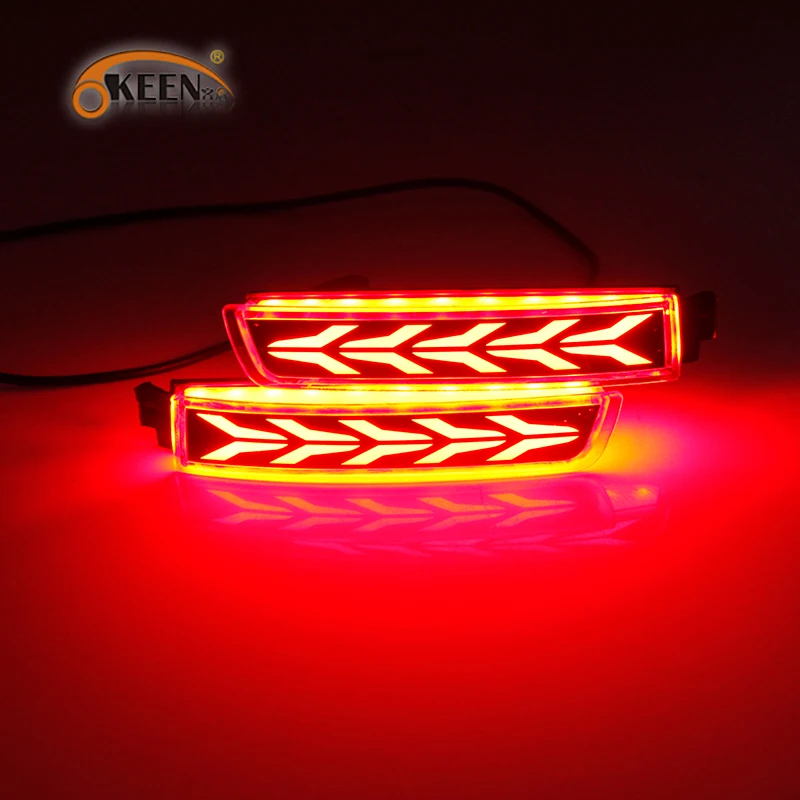 

2pcs LED Tail Rear Bumper Reflector Light Lamp Stop Fog Brake Light For Infiniti FX QX70 ESQ for Nissan LIVINA Quest Terra Kicks