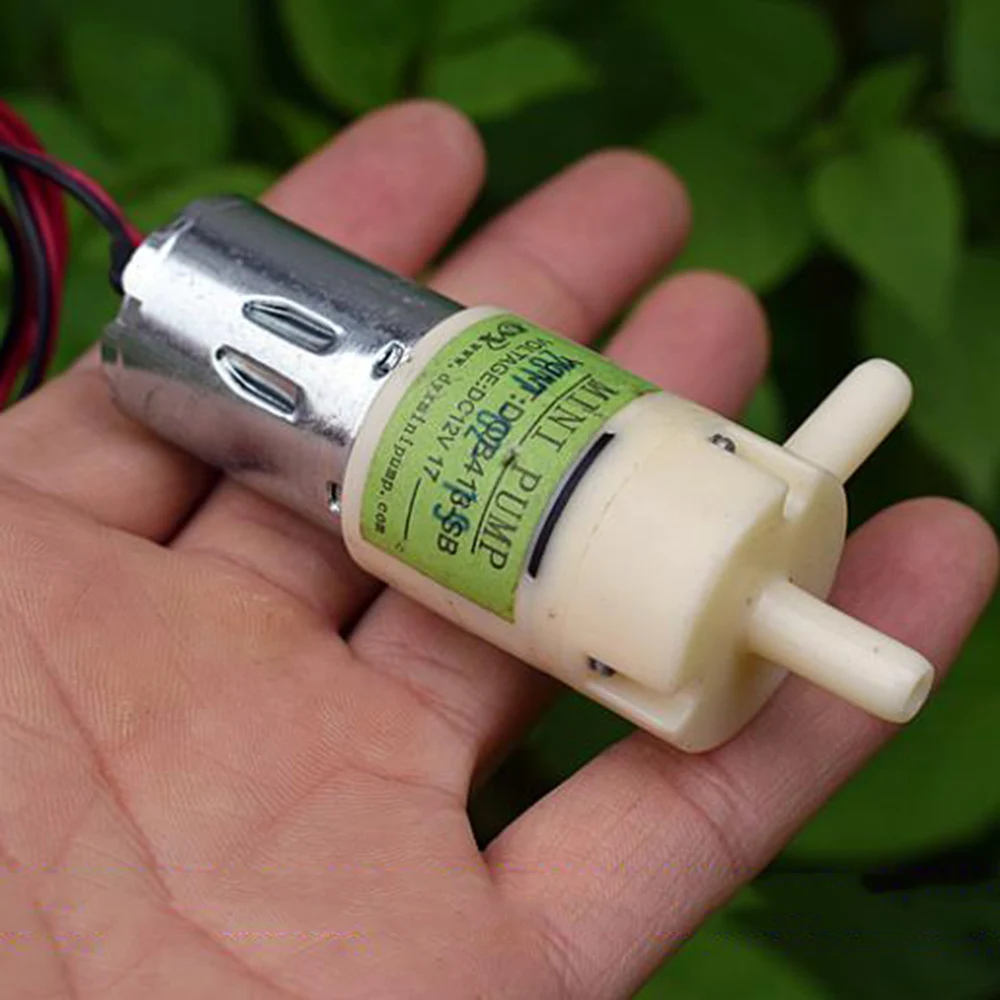 Микро Мини 370 мембранный насос электрический водяной самовсасывающий постоянный