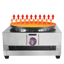 Блинница из нержавеющей стали креповый агрегат для приготовления Блинов разное зерно газ производственный антипригарный агрегат для приготовления блинов