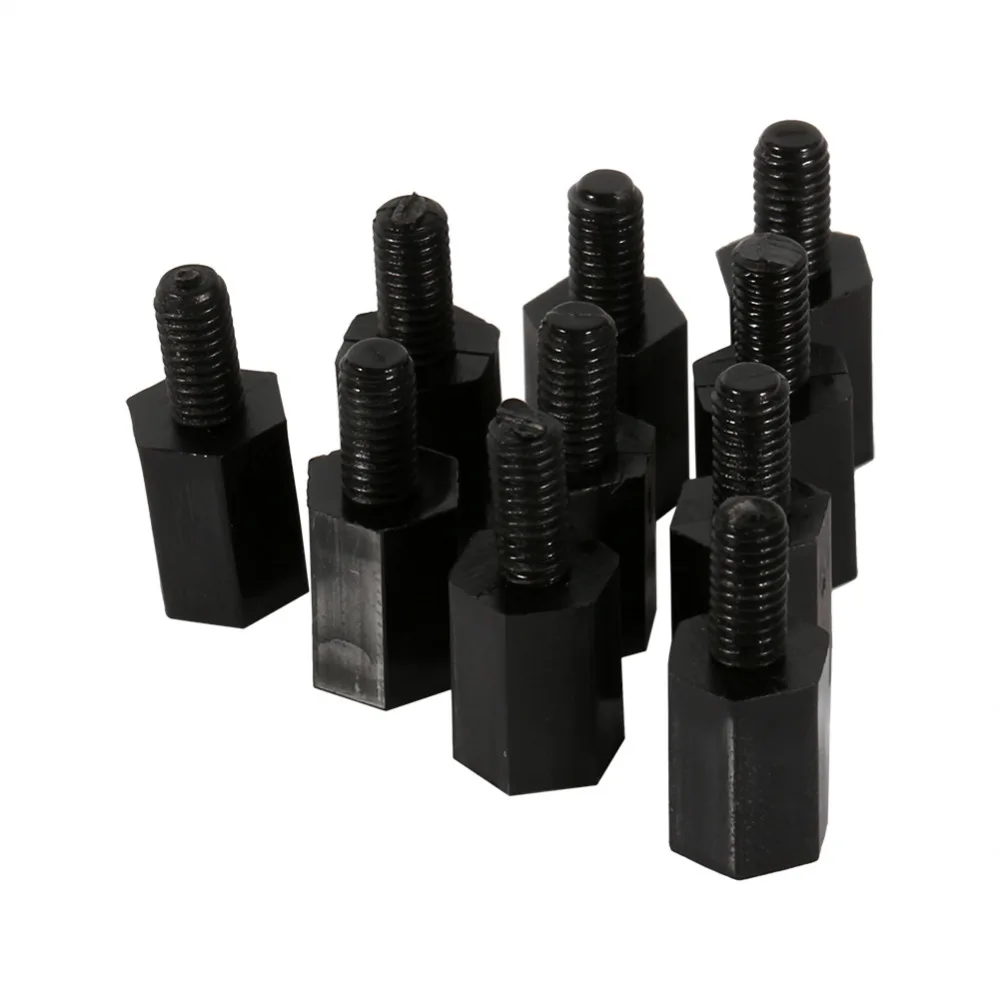 100Pcs M3 Plastic Nylon Screws Hex Column Standoff Male Female Spacer M2/M3/M4 Hex Nut Set Assortment Kit For PCB Motherboard PC