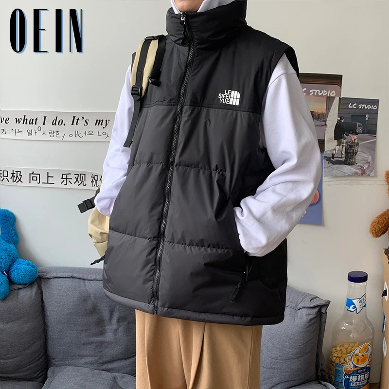 2021 Mens Vest Jacket New Autumn Warm Sleeveless Jackets Male Winter Casual Waistcoat Plus Size Veste Homme Brand Clothing | Мужская