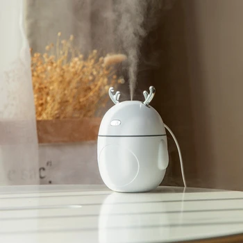 

Lovely Deer Air Humidifier USB Ultrasonic Cool Mist Maker Fogger LED Light 3 in 1 Mini Aroma Diffuser Essential Oil Humidificado