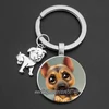 New Cute Puppy Dog Playing Keychain Love Pet Dog Best Friend Pendant Fashion Key Ring Birthday Present ► Photo 3/6