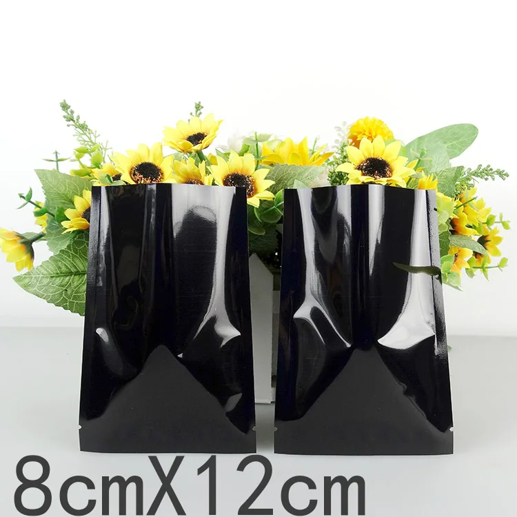200Pcs/Lot 8*12cm Black Heat Seal Plating Aluminum Foil Bags Snack Food Storage Package Plastic Flat Mylar Foil Bag Vacuum Pouch 200Pcs/Lot 8*12cm Black Heat Seal Plating Aluminum Foil Bags Snack Food Storage Package Plastic Flat Mylar Foil Bag Vacuum Pouch