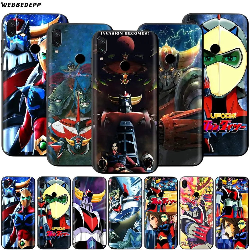 

Webbedepp UFO Robot Grendizer Case for Xiaomi Redmi 4A 4X 5 5A 6 6A 7 7A S2 Note Go K20 Pro Plus Prime