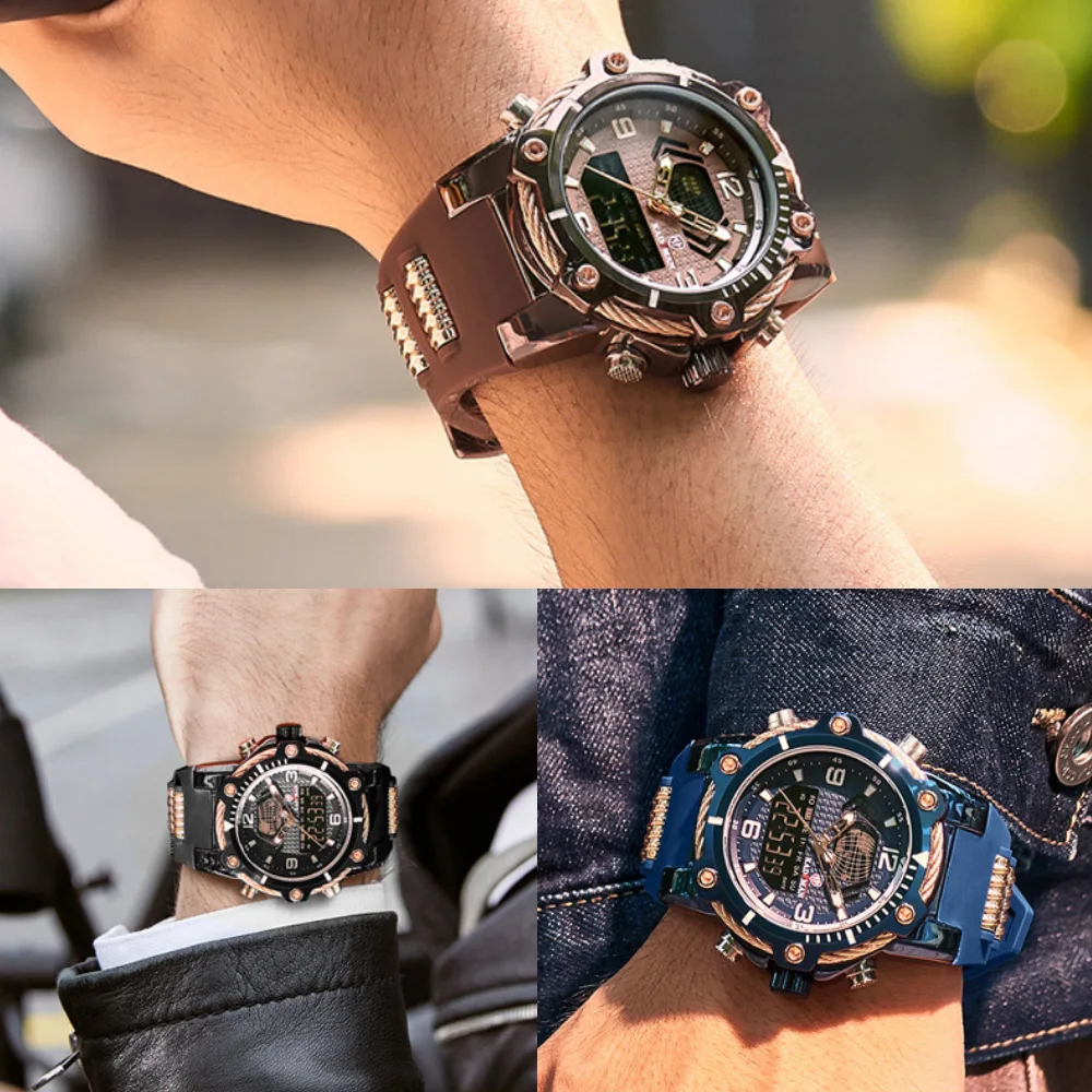 KADEMAN Watches Men Waterproof Military Sports Digital Watch Fashion Top Brand Male Rubber Quartz Wristwatch Relogio Masculino