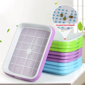 

Double-layer Plastic Hydroponic Flower Basket Flower Plant Pot Sprouting Tray Box Garden Seedling Tray Paper Planting Sprout