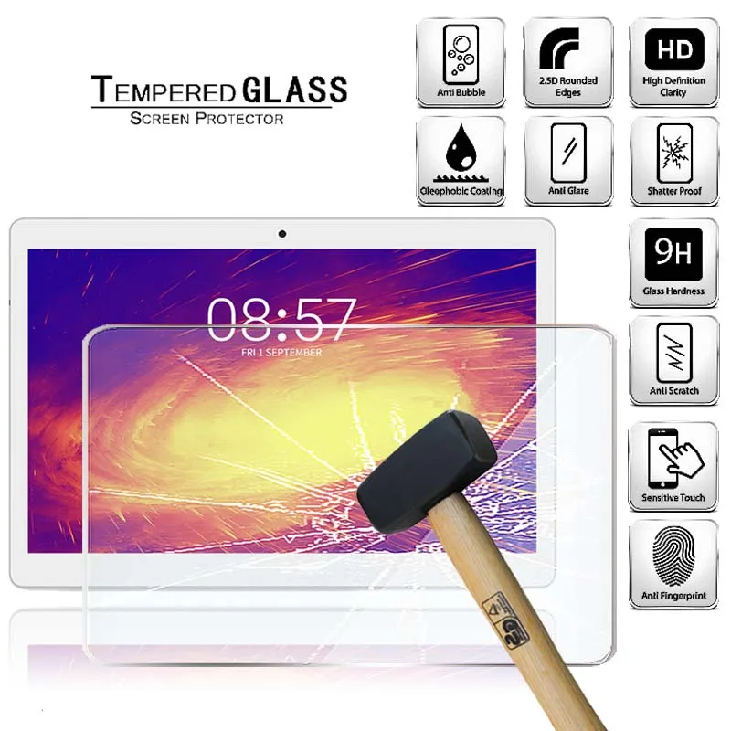 

Tablet Tempered Glass Screen Protector Cover for Cube M5 Anti-Screen Breakage Anti-Fingerprint HD Tempered Film