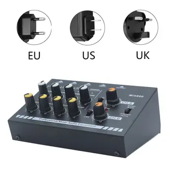 

EU/UK/US Plug MIX800 8-Channels Mini Low Noise Sound Mixer with Power Adapter 35EA