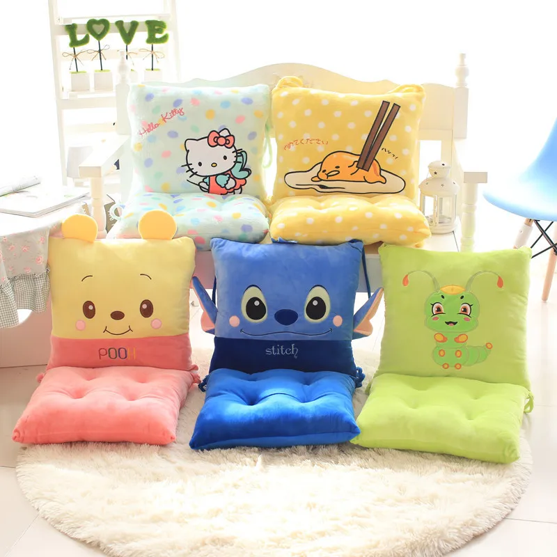 

Multi--Cartoon Office Chair Cushion Thick Students Seat One-piece Cushion Backrest Lumbar Pad