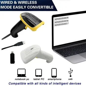 

2.4G Wireless Long-distance Transmission Scanner Readable One-dimensional Barcode Scanner with Stable Performance for Windows An