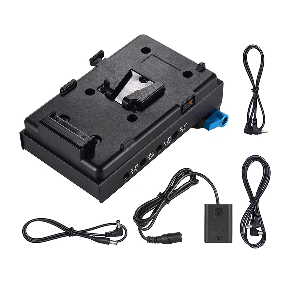 Andoer V Mount V-lock батарея пластина адаптер NP-FW50 адаптер для фиктивного аккумулятора для BMCC BMPCC sony для монитора рекордер микрофон