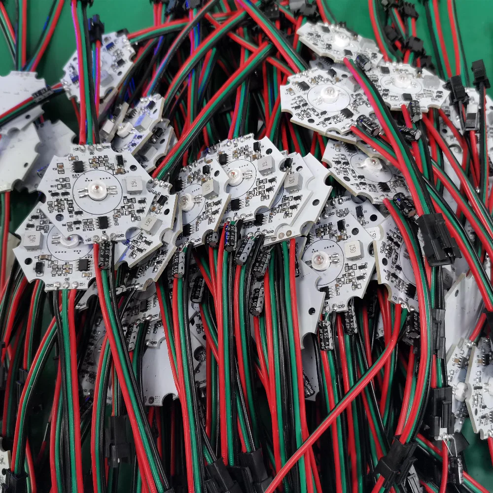WS2811 high power 3W/9W led full color pixel module , RGB addressable full color pixel floodlight DC12-24V