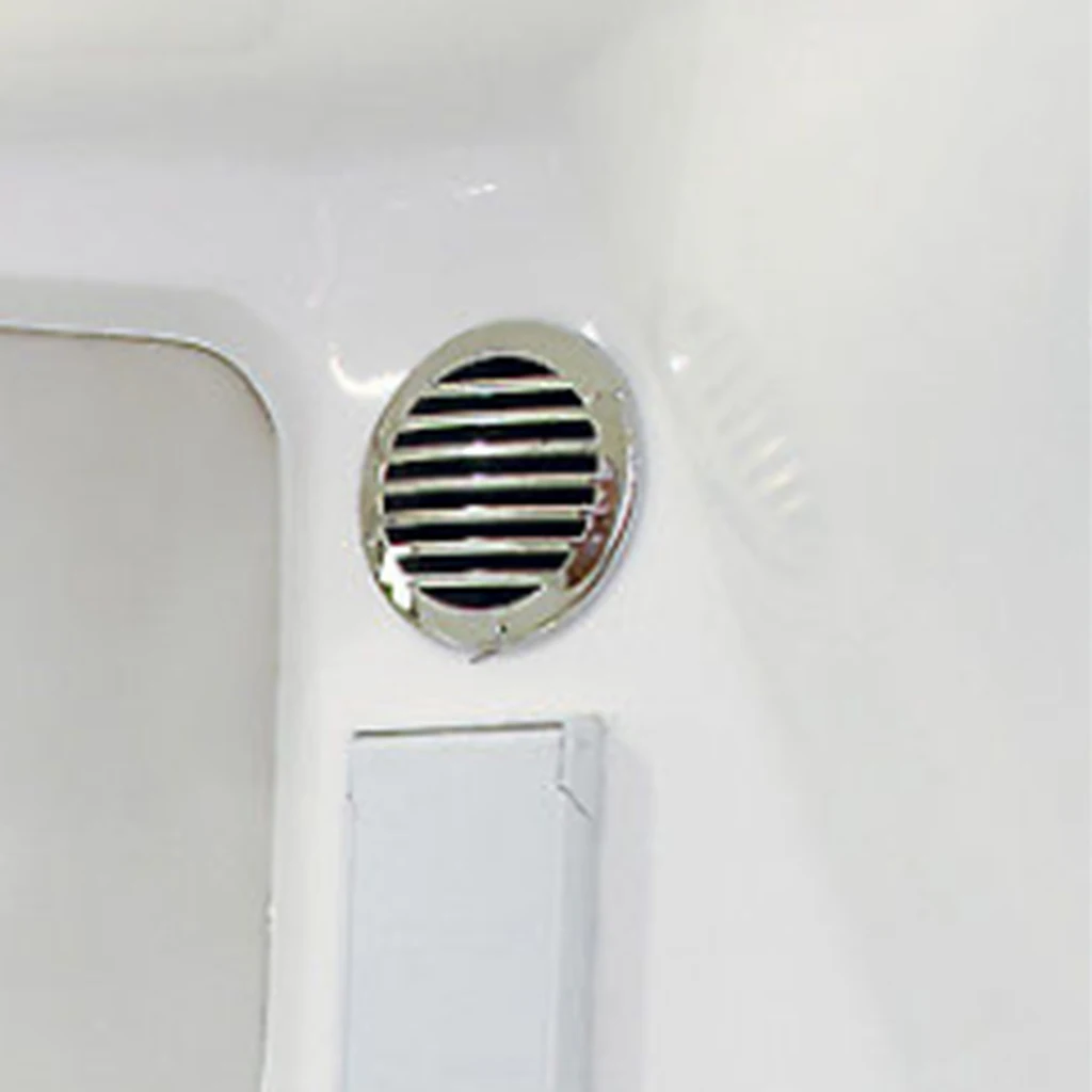 2Pcs 4 inch 100mm 316 Marine Grade Stainless Steel Grill Airflow Vent Cover 81933SS-HP