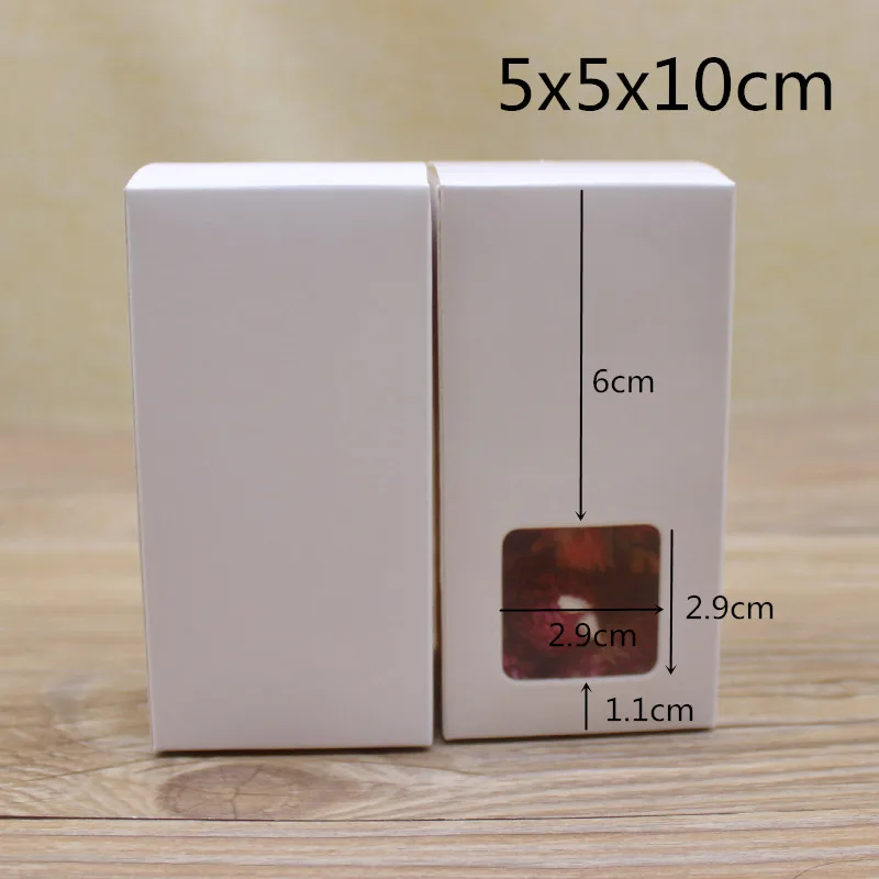 50pcs wholesale gifts package boxes 5x5x8/10/12/15/20cm series paper box white home party suppiles box