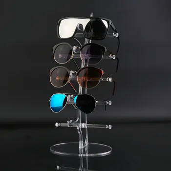 

Arrival 5 Pair Sunglasses Glasses Fashion Acrylic Show Rack Counter Eyeglasses Display Stand Holder Transparent