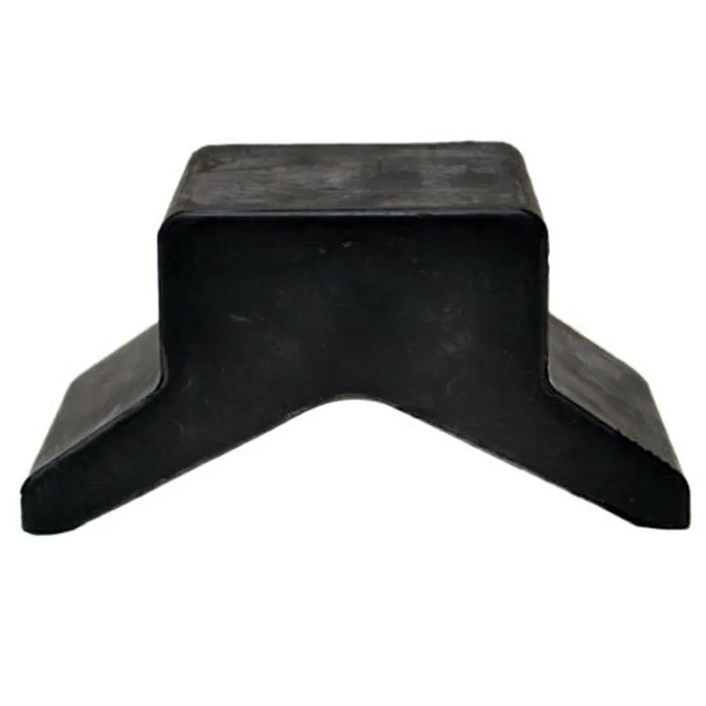 

Bow Stop V Block Boat Trailer Sturdy Yacht Non-marring Roller Part Rubber Portable Black Easy Install Lightweight Support